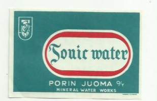 Tonic Water  -   juomaetiketti