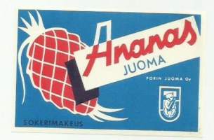 Ananas juoma  -   juomaetiketti