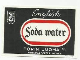 Soda Water  -   juomaetiketti