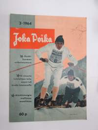 Joka Poika 1964 nr 3, Keski-Suomi erikoisnumero, Luistelija Jouko Launonen, Atomienergia mullistaa, tehtäviä, tietoa, askartelua ym.