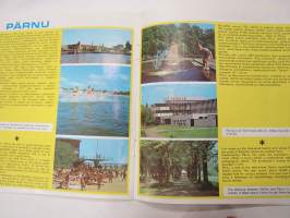 Travel in Soviet Estonia - Matkat Neuvosto-Eestissä - Tartu, Pärnu, Viljandi -matkailuesite / travel brochure