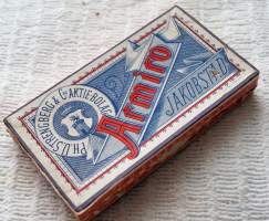 Armiro , tyhjä tupakka-aski, tuotepakkaus valm 1878-1942
