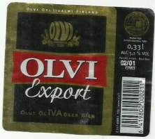 Olvi Export IV A Olut -  olutetiketti