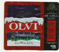 Olvi Jouluolut III -  olutetiketti