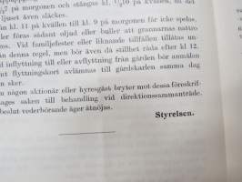 Bostadsaktiebolag Elizabethin Maneesikadun varrella olevien kiinteistöjen nr 1-3 järjestyssäännöt 1925 - Ordningsföreskrifter för Bostadsaktiebolaget Elisabeth