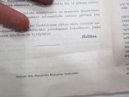 Bostadsaktiebolag Elizabethin Maneesikadun varrella olevien kiinteistöjen nr 1-3 järjestyssäännöt 1925 - Ordningsföreskrifter för Bostadsaktiebolaget Elisabeth