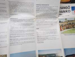 Hanko - Hangö 1981 -matkailuesite / travel brochure