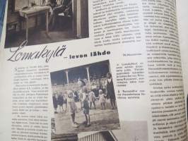 Suomen Kuvalehti 1943 nr 27 -3.7.1943, Tämän kesän ylioppilaita (sotilaspuvuissa), Pekka Peitsi - Riitelevät ranskalaiset, Lomakylä Punkaharju, Väestökysymys, ym.