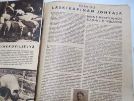 Suomen Kuvalehti 1943 nr 27 -3.7.1943, Tämän kesän ylioppilaita (sotilaspuvuissa), Pekka Peitsi - Riitelevät ranskalaiset, Lomakylä Punkaharju, Väestökysymys, ym.