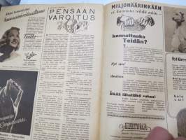 Suomen Kuvalehti 1943 nr 27 -3.7.1943, Tämän kesän ylioppilaita (sotilaspuvuissa), Pekka Peitsi - Riitelevät ranskalaiset, Lomakylä Punkaharju, Väestökysymys, ym.