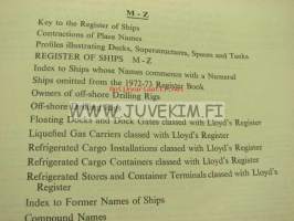 LLoyd´s Register of ships 1972-73 I-II