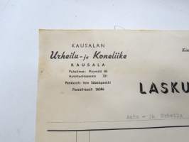 Kausalan Urheilu- ja Koneliike, Kausala, 31.12.1953 -asiakirja / business document