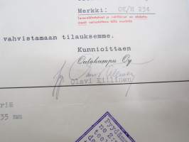 Outokumpu Oy, 4.3.1943 -asiakirja / business document