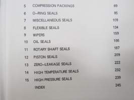 Seals and Packings -tiivisteet, teknistä tietoa