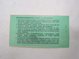 E-liike jäsenalennusvihko nr 8935 - Osuusliike Tarmola, 10 kpl käyttämättömiä lipukkeita -co-op coupons