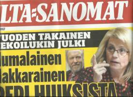 Ilta-Sanomat juliste 44x33 cm 20.12.2017 taitettu 4-osaan