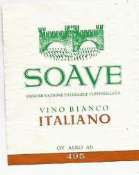 Soave  Alko nr 495 - viinietiketti viinaetiketti