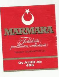 Marmara  Alko nr 496 - viinietiketti viinaetiketti