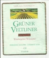 Gruner Veltlinier  Alko nr 490 - viinietiketti viinaetiketti