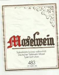 Moselwein  Alko nr 483 - viinietiketti viinaetiketti
