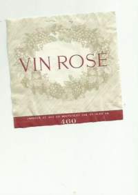 Vin Roset Alko nr 460 - viinietiketti viinaetiketti
