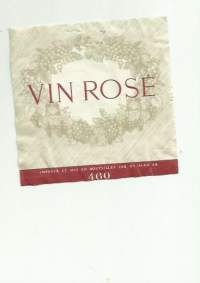 Vin Roset Alko nr 460 - viinietiketti viinaetiketti