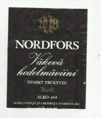 Nordforsa  Alko nr 264 - viinietiketti viinaetiketti