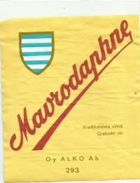 Mavrodaphne   Alko nr 293 - viinietiketti viinaetiketti