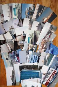 N 50 kpl erä laivavalokuvia, takana tekstejä pvm   - laivavalokuva  valokuva