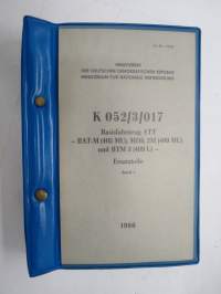 Basisfahrzeug ATT - BAT-M (405 MU); MDK 2M (409MU) und BTM 3 (409 U) - Ersatzteile Band 1 &amp; 2 1986 -varaosaluettelo / parts catalog