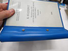 Basisfahrzeug ATT - BAT-M (405 MU); MDK 2M (409MU) und BTM 3 (409 U) - Ersatzteile Band 1 &amp; 2 1986 -varaosaluettelo / parts catalog