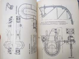 Der Grabenbagger BTM (DV-45/7) - A 052/1/107 -juoksuhaudan / suojakaivannon kaivinkone BTM-alusta, käyttöohjekirja / tekniset tiedot / huoltoa -trench digger tank