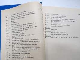 Fahrbares Rammgerät USM 2 - A 052/1/230 Beschreibung und Nutzung 1989, siltarakennus- / esteenylitystyöyksikkö käyttöohjekirja / tekniset tiedot / huoltoa