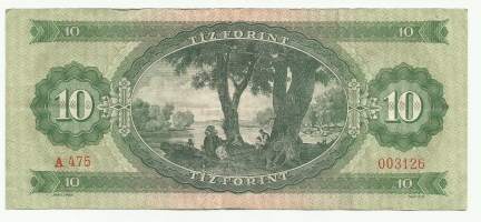 Unkari  10 Forint 1957-75 seteli