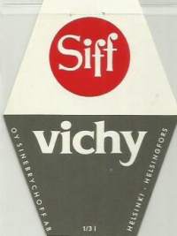Siff Vichy - juomaetiketti