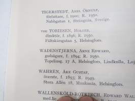 Matrikel över medlemmarna i Johanniter-Ridderskapet i Finland 1.10.1951