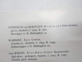 Matrikel över medlemmarna i Johanniter-Ridderskapet i Finland 1969