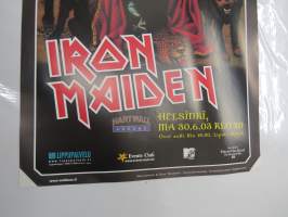Iron Maiden, Helsinki, 30.6.2003 -poster / keikkajuliste