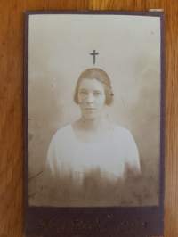 CDV - Visiittikorttivalokuva. Ida Nordström, Borgå. 1919-1923.