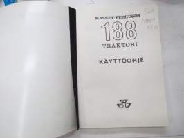 Massey Ferguson 188 traktori -käyttöohjekirja + varaosakuvasto