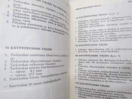 Massey Ferguson 188 traktori -käyttöohjekirja + varaosakuvasto