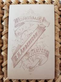 CDV - Visiittikorttivalokuva, G.H. Andersson Tampere