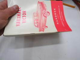 Vauxhall Victor Modell F 1959 instruktionsbok -käyttöohjekirja