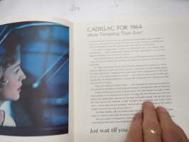 Cadillac 1964 -myyntiesite / sales brochure