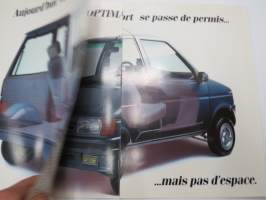 Ligier Optima -myyntiesite / sales brochure