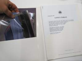 Lotus -myyntiesite / Lehdistökansio / sales brochure / press release kit