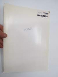 Rinspeed (Porsche) -myyntiesite / Lehdistökansio / sales brochure / press release kit