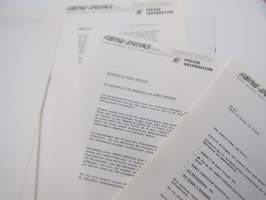 Koenig -myyntiesite / Lehdistökansio / sales brochure / press release kit