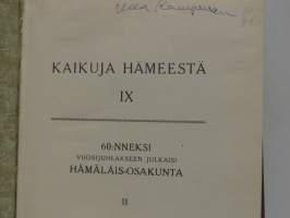 Kaikuja Hämeestä IX