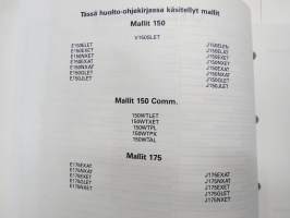 OMC Johnson - Evinrude outboards mallit - 150, 150C, 175 - Huolto-ohjekirja -service manual in finnish